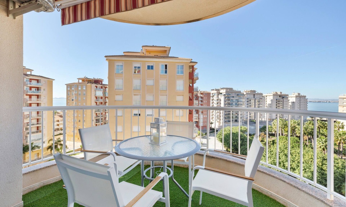 San Javier Apartment | Apartment 'Mistral Apartment La Manga' with Sea View, Wi-Fi and Air Conditioning