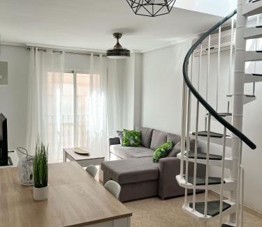 Garrucha Apartment | Ático duplex con Vista Mar y Terraza Privada a 200m de la playa hasta 6 personas