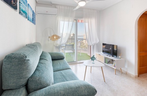 San Javier Apartment | Apartment 'Mistral Apartment La Manga' with Sea View, Wi-Fi and Air Conditioning