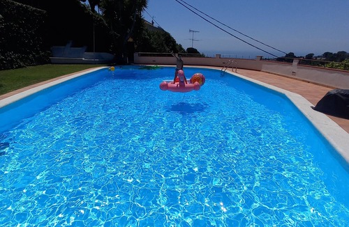 Mataro House | Can Carrion a large pool overlooking the sea