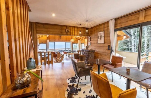 Les Angles Ski Chalet | Chalet with spa/heated pool, lake view, ski-in/ski-out access, fire pit, 5-star rating