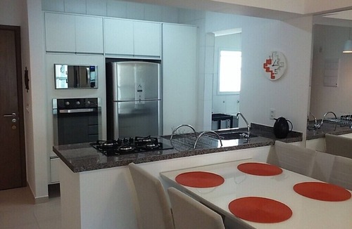 Boqueirao Apartment | Jd. Wonderful apartment with sea view. Family only!