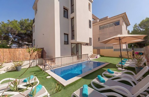 Son Serra de Marina Villa | Villa 'Sa Nineta' with Beautiful Sea Views, Private Pool, Terrace, Garden, Wi-Fi & A/C