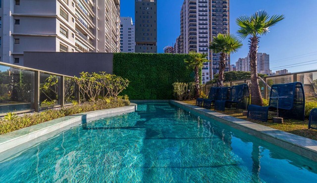 Apto com Piscina e Academia perto do Aeroporto CGH