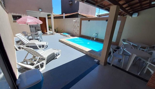 Casa Duplex Climatizada com Piscina Para 8 Pessoas in Estância Monazítica Serra