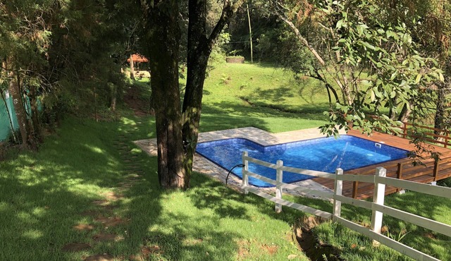 chacara for weekends and season, lakes, waterfall, with asphalted access in são roque