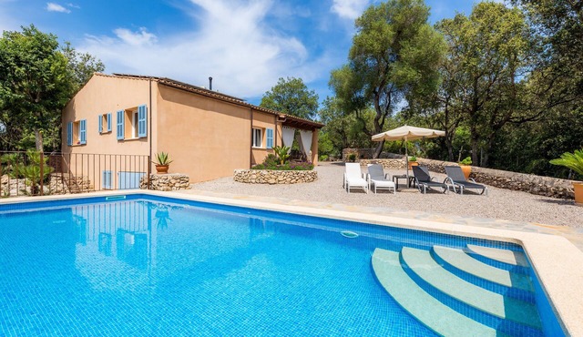 Country Home Na Creu Vella with Mountain View, Pool, Wi-Fi, A/C, Terraces & Garden