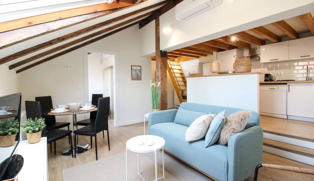 Designer duplex in the center