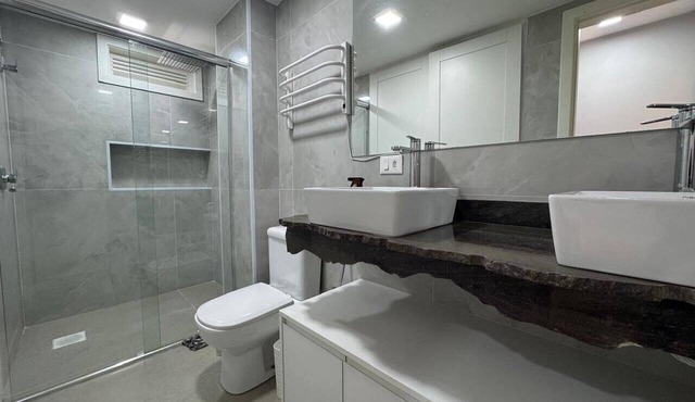 Duplex in a luxury mountain condominium.