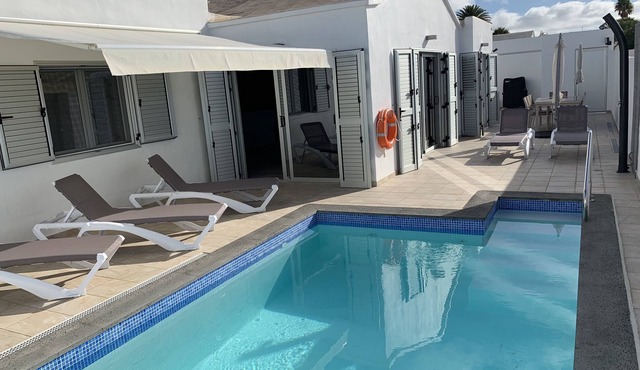 Fantastically much modern space, private pool and the beach within easy reach