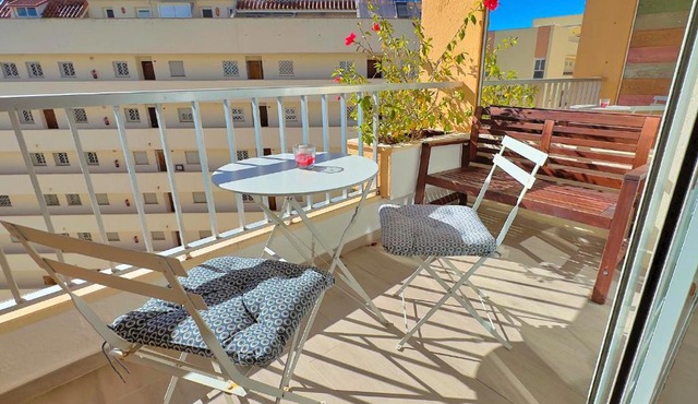 Great studio Beachfront Marbella center Neptuno building Ninth floor in Marbella