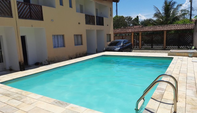 House with pool and barbecue in Caraguatatuba, in a gated community with Wi-Fi. in SP