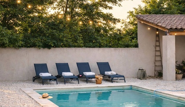 House with pool in the Cèze valley in Saint Gervais