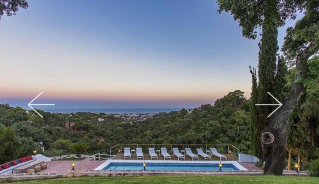 Private villa with panoramic views.