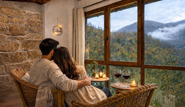 Romantic Getaway in Asturias · Hot Tub, Fireplace, and Views