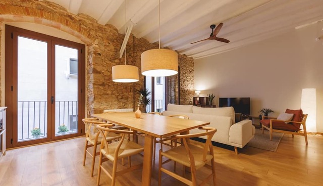 Bravissimo Estudi Verd; Spacious 3-bedroom apartment in the Historic Centre
